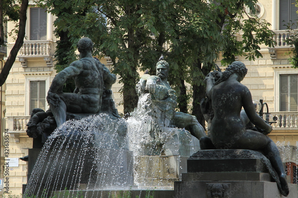 Naklejka premium Turin - Fontaine