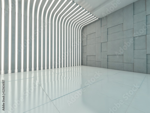 Abstract modern architecture background. 3D