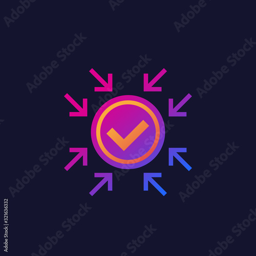 positive impact, vector