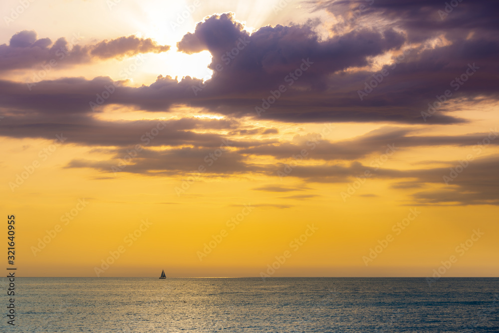 Sunset Boat Sky Sunset Boat Sky
