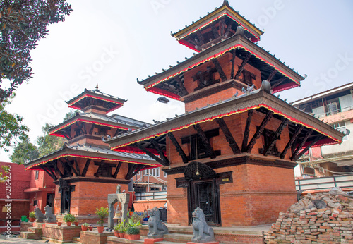 Temple in Kathmandu Buddhism in Nepal Asia