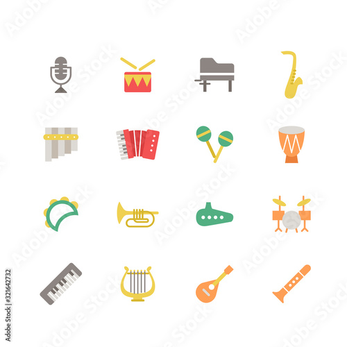 MUSICAL INSTRUMENT ICON SET