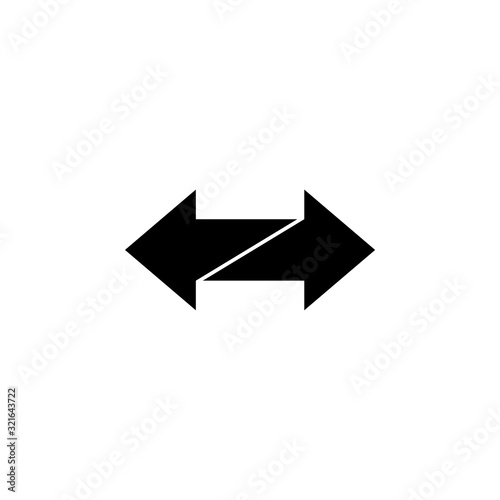 Free Download Exchange icon isolated on white background, Exchange arrow icon - GFXLoad