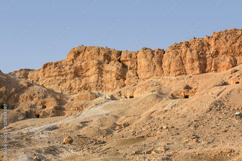 Valley Of The Queens, Luxor, Egypt. Ancient undeground tombs. Valley Of The Queens, Luxor, Egypt. Ancient undeground tombs.