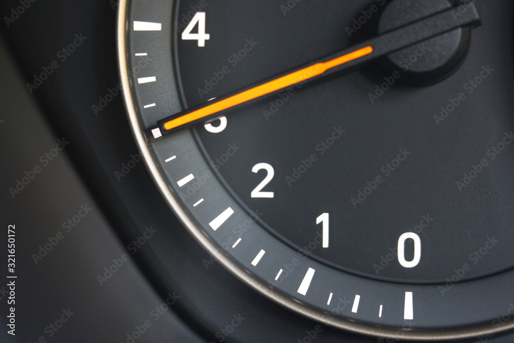 Fototapeta premium Vehicle tachometer at 3