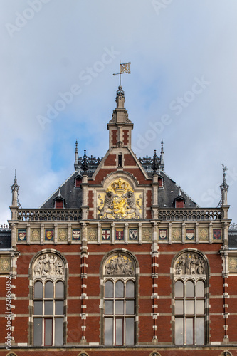 Amsterdam central station in Holland