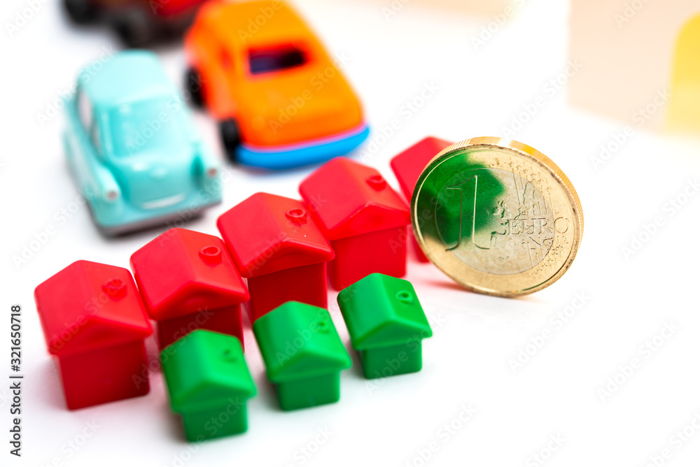 Naklejka premium mortgage and car loan