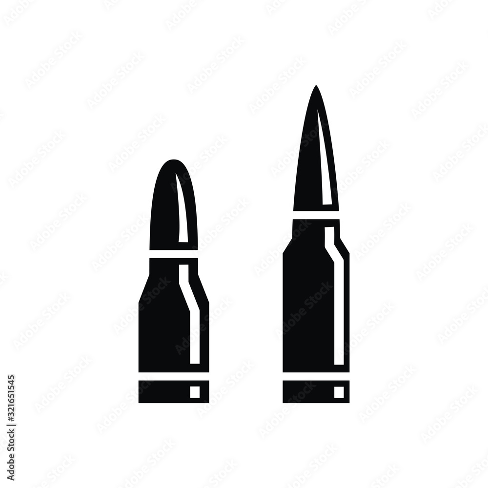 Bullet icon flat style illustration Bullet icon flat style illustration
