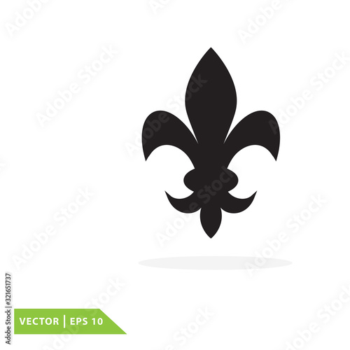 Fleur de lis icon vector logo template
