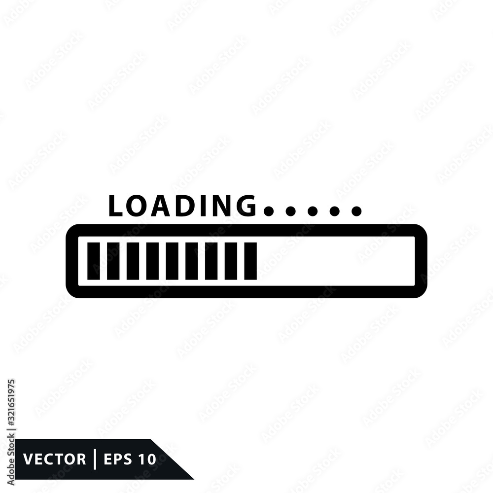 Loading icon sign vector logo template Loading icon sign vector logo template