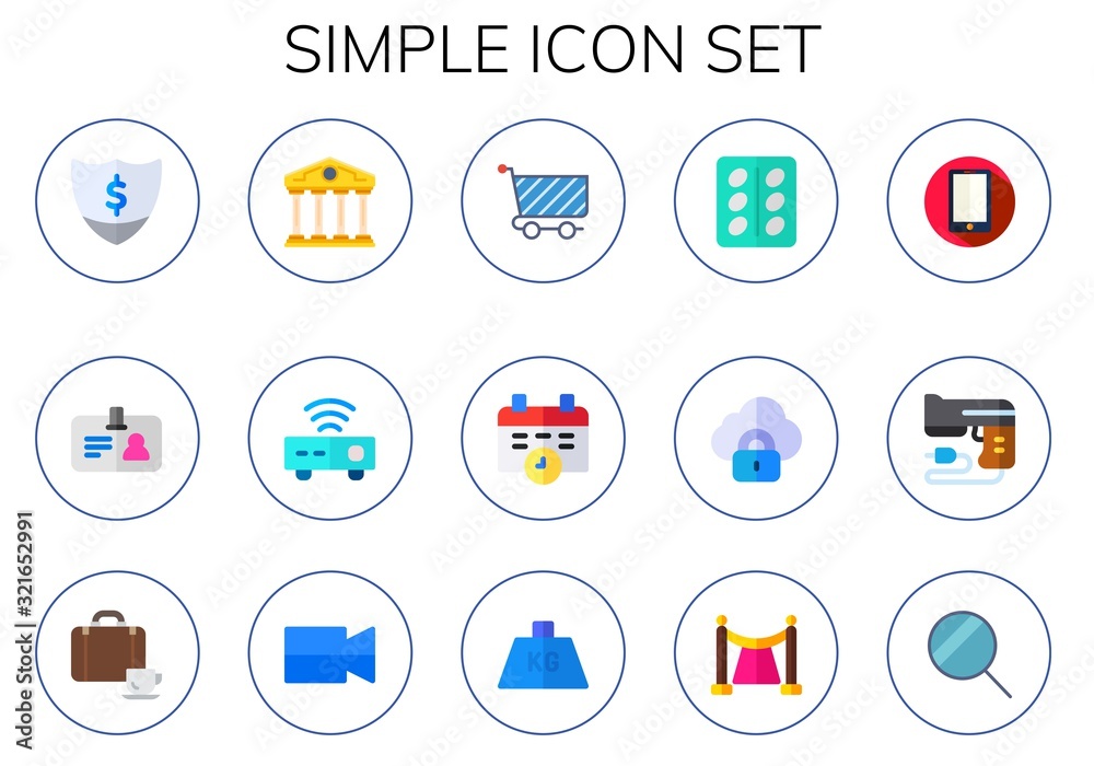 simple icon set