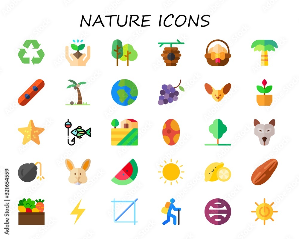 nature icon set