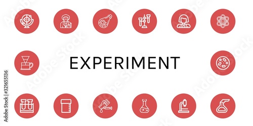 Set of experiment icons