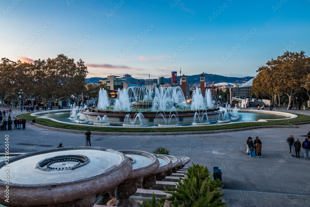 Magic Fountain of Montjuïc, Barcelona, Spain, November 2019
