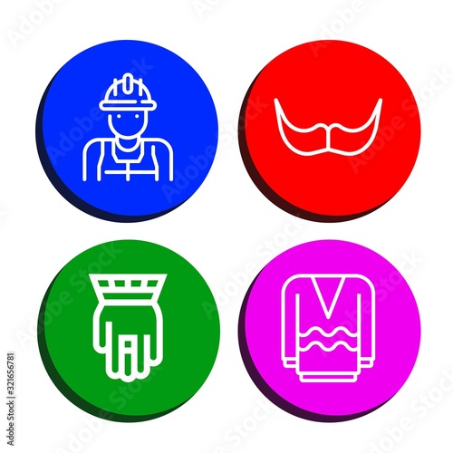 silhouette icon set