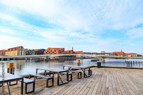 Copenhagen, Denmark. Pedestrian and bicycle bridge 