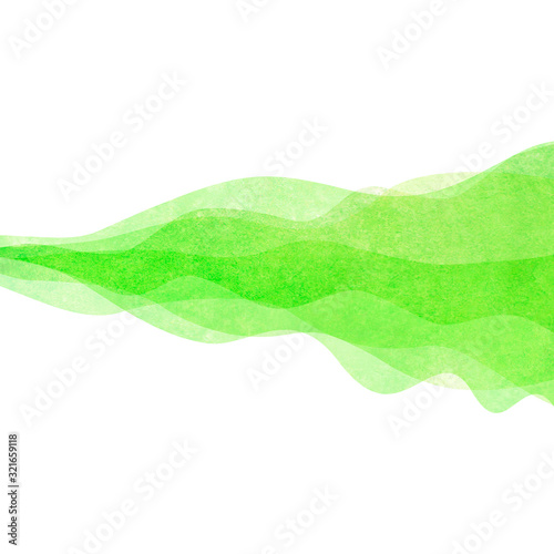 Watercolor transparent wave...