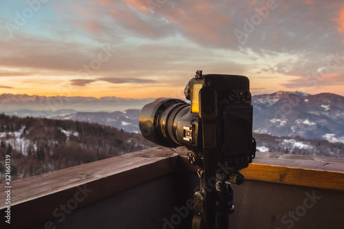 fotografowanie wschodu słońca, tatry, polska, aparat © Tomasz