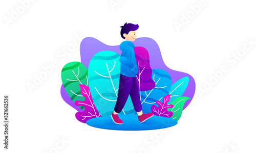 Ramadhan Kareem Modern Flat Illustration Vector Template-04