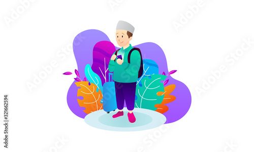Ramadhan Kareem Modern Flat Illustration Vector Template-06