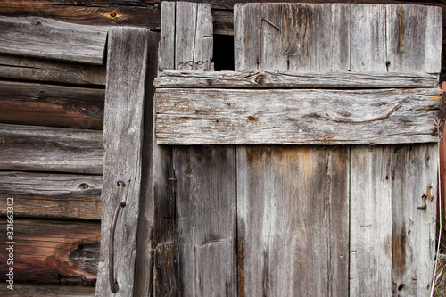 Old wooden door. Background for design.