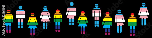 LGBT rainbow icon graphics