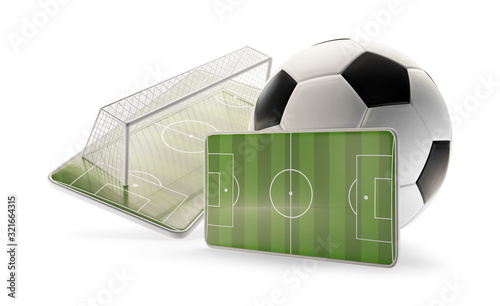 mobile phone soccer ball 3d...