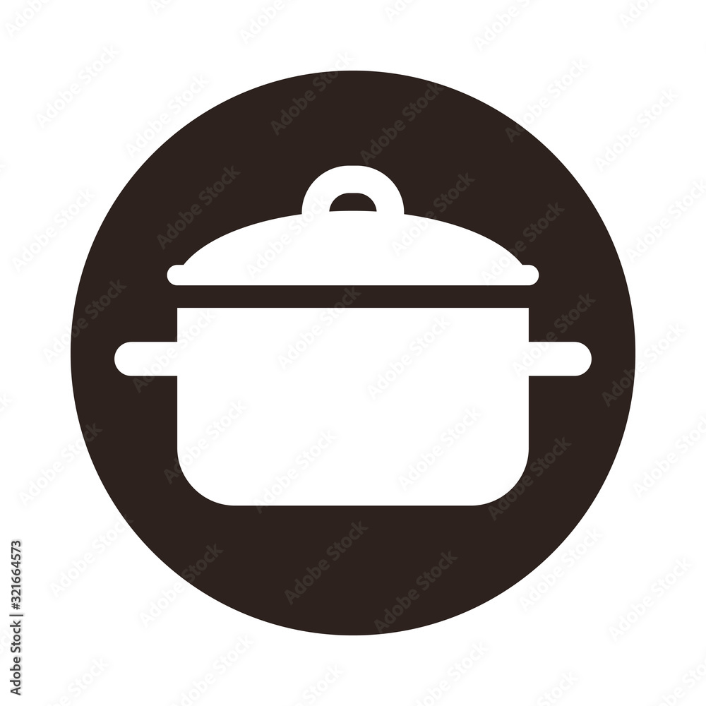 Kitchen pot icon Kitchen pot icon
