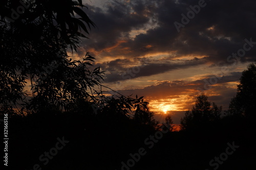 sunset sky clouds