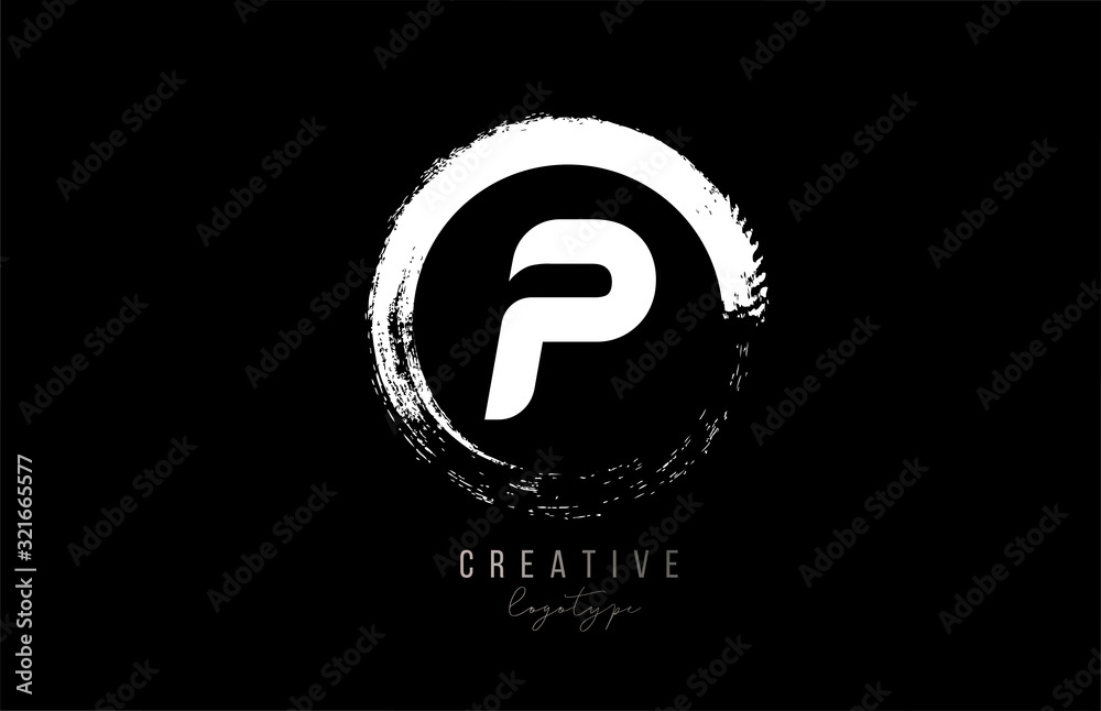 company business P letter alphabet circle logo black grunge icon design template company company business P letter alphabet circle logo black grunge icon design template company