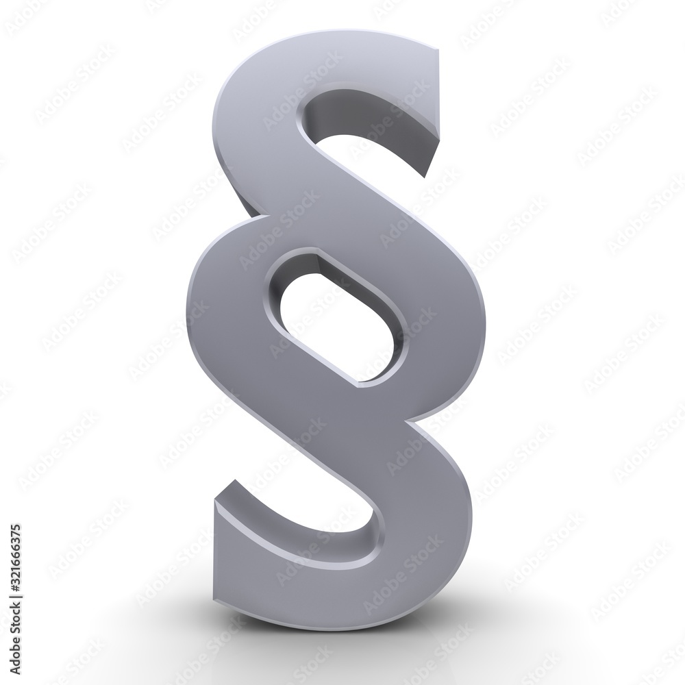 Paragraph Symbol article sign silver 3d icon Paragraph Symbol article sign silver 3d icon