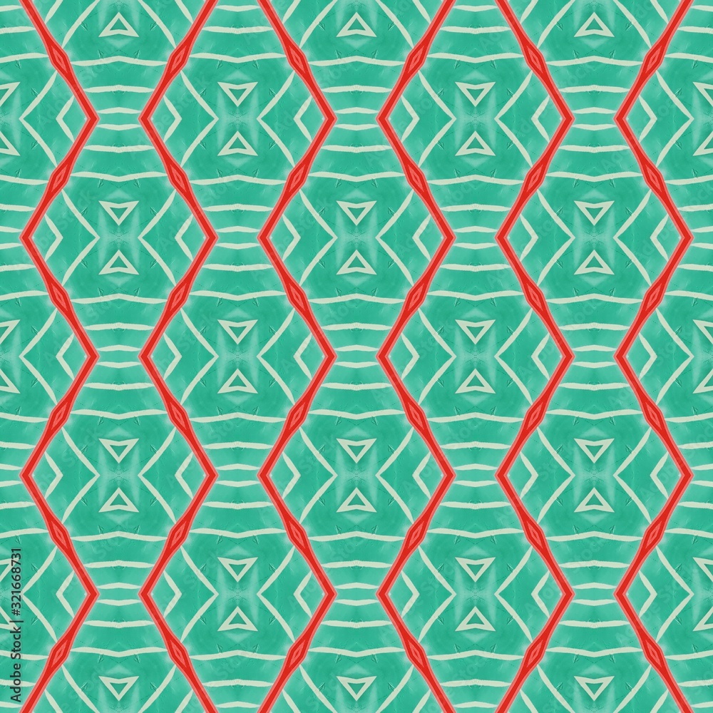 Naklejka premium Seamless playful fun decorative geometric pattern