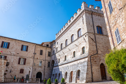 Strade e piazze di Assisi, Umbria, Italia