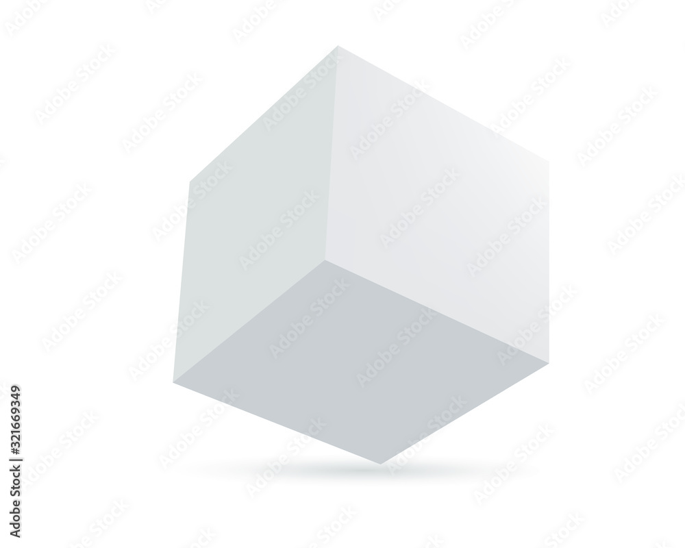cube isolated on white background cube isolated on white background