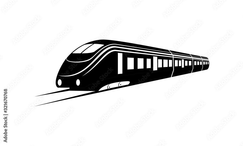 The train simple illustration vector The train simple illustration vector
