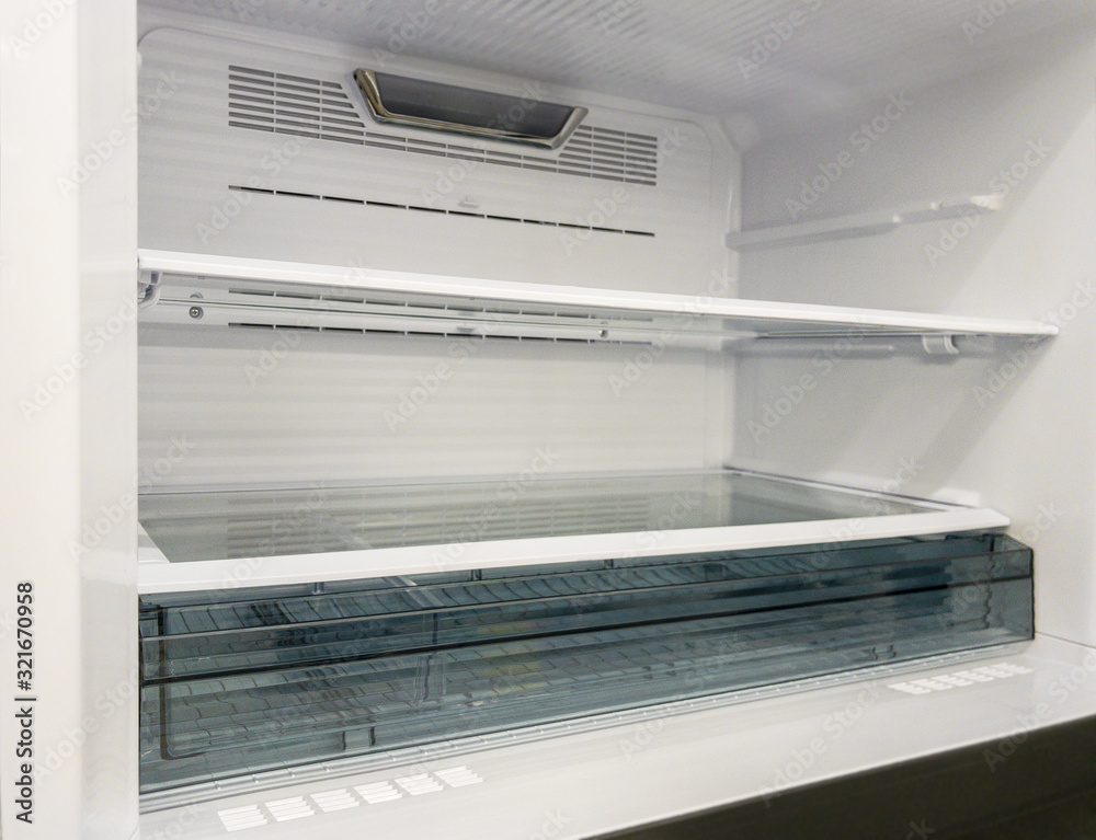 closeup of open refrigerator closeup of open refrigerator