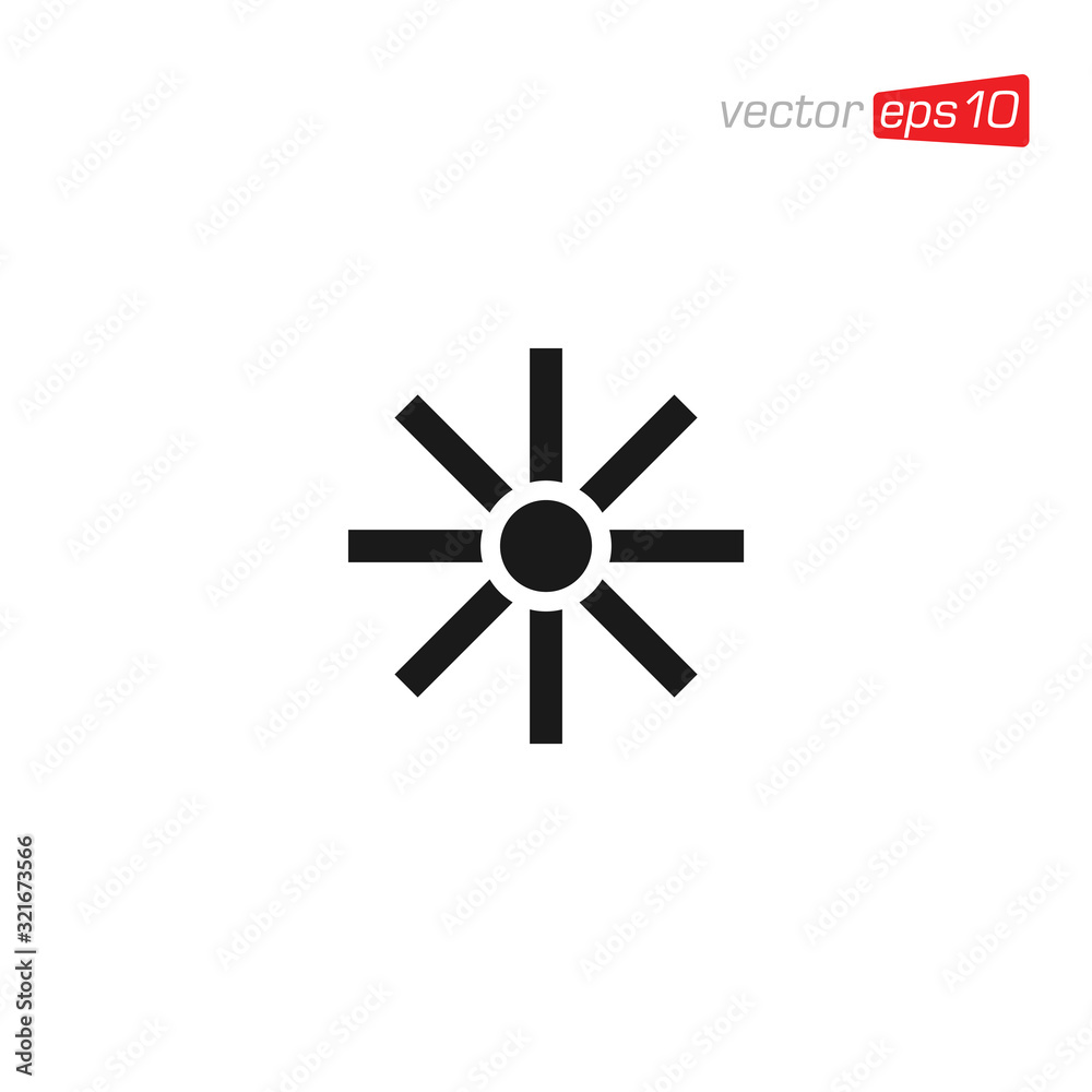 Cooling Fan Icon design Vector Cooling Fan Icon design Vector