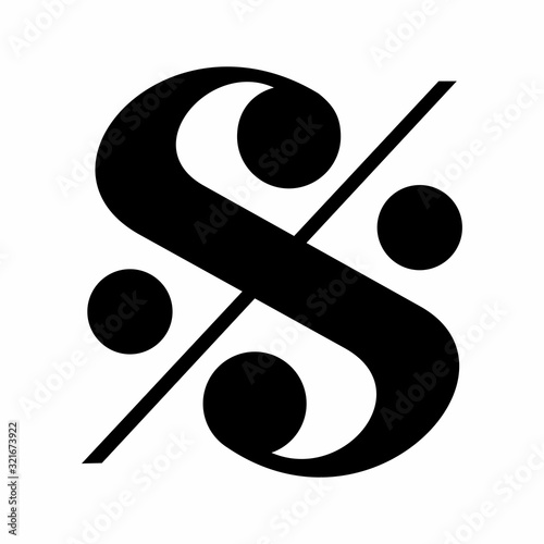 Segno musical sign on the white background photo