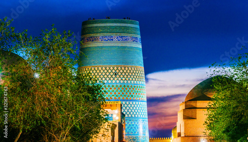 Historic architecture of Khiva, Uzbekistan photo