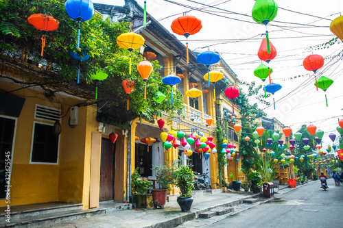 View on the Old Town of Hoi An. Vietnam. Unesco World Heritage Site.  © panifuzja
