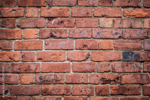 Close up of Red Brick Wall