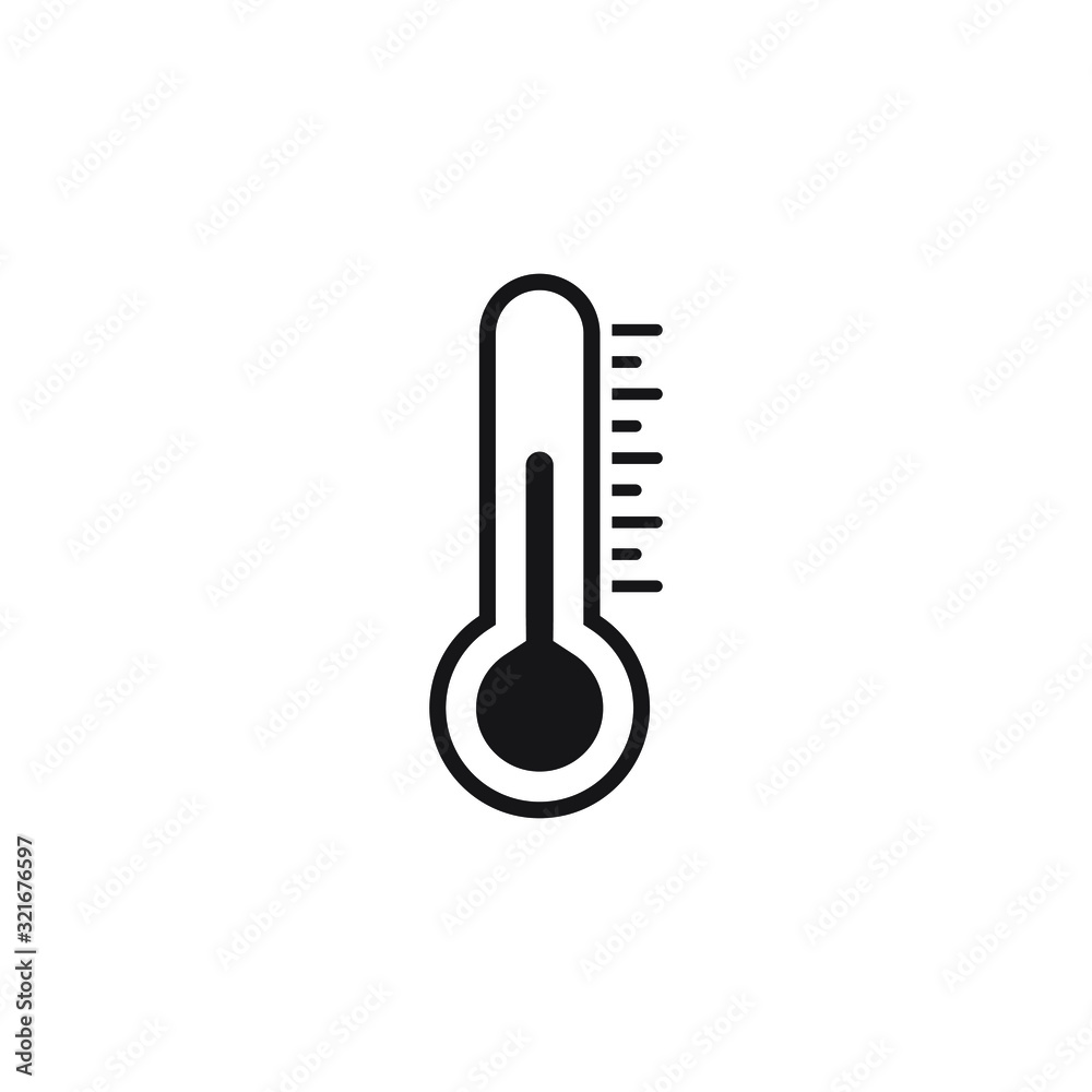 Thermometer icon, isolated vector illustration Thermometer icon, isolated vector illustration