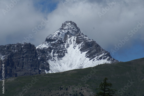 mountains in winter