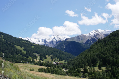 landscape in the alps