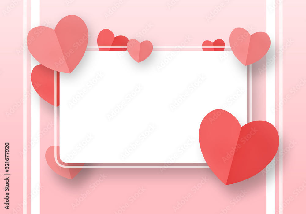 Valentine's Day Background Frame Illustration Valentine's Day Background Frame Illustration