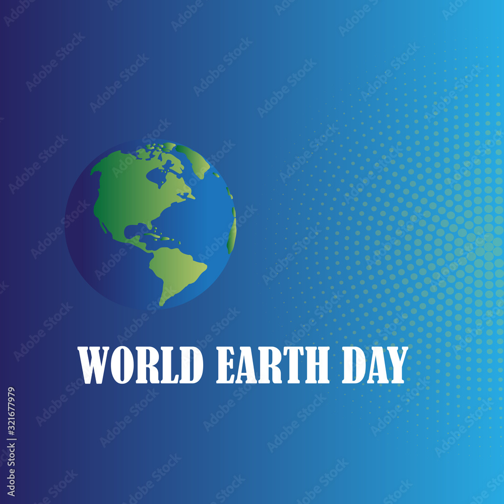 Happy World Earth Day Celebration Vector Template Design Illustration