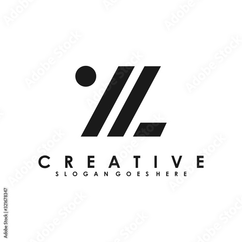 YL Letter Logo Design Template Vector. abstract LY initial concept