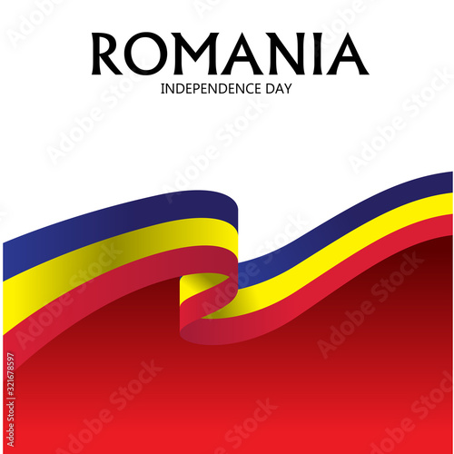 Happy Romania Independence Day Celebration Vector Template Design Illustration