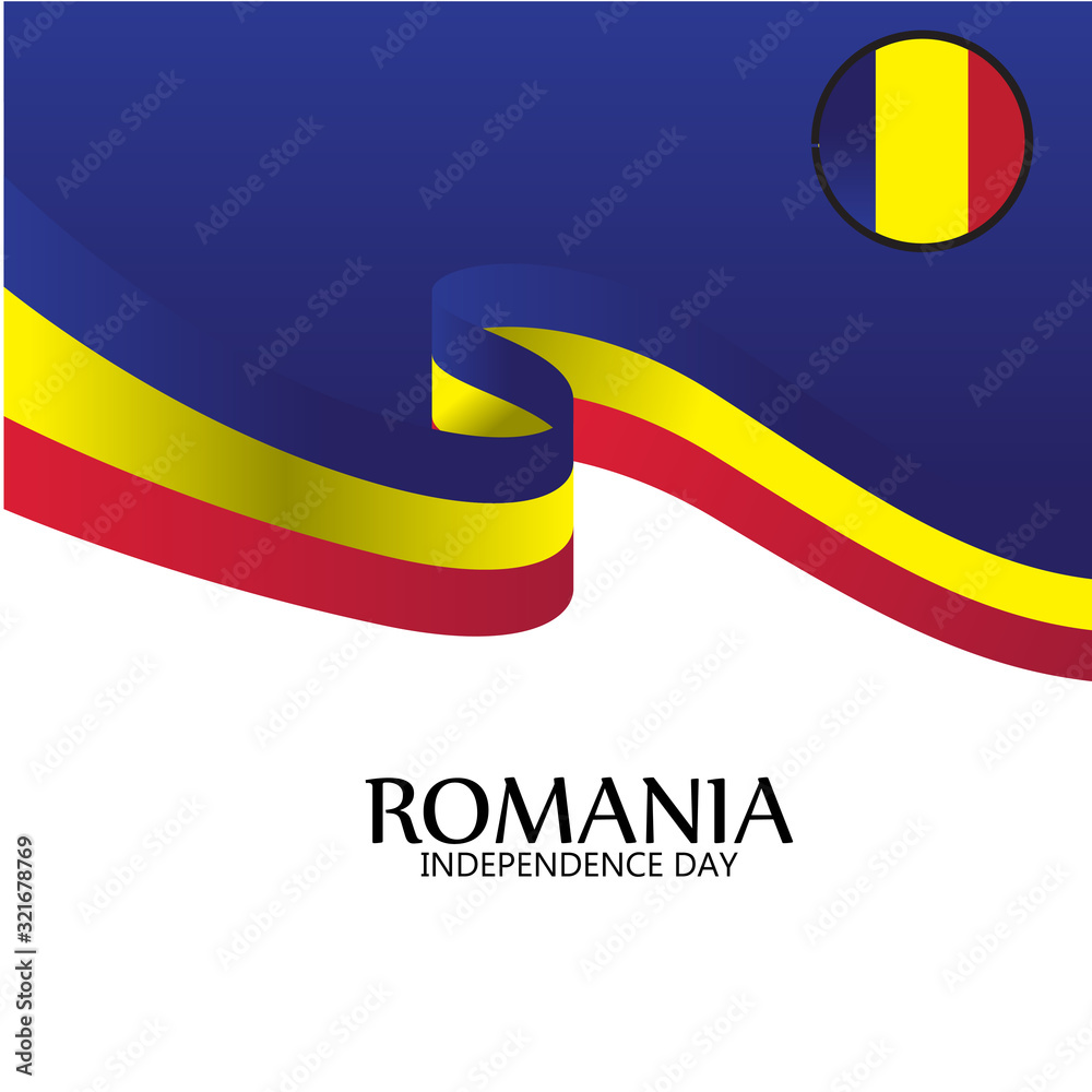 Happy Romania Independence Day Celebration Vector Template Design Illustration Happy Romania Independence Day Celebration Vector Template Design Illustration