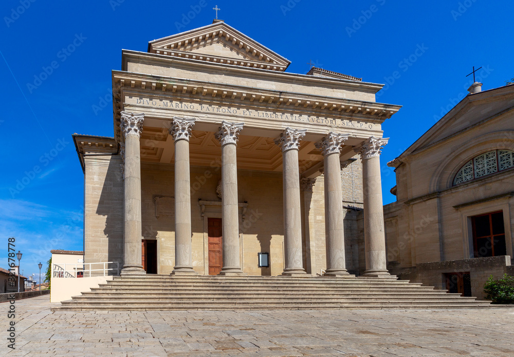 Obraz premium Republic of San Marino. Old Town Square.
